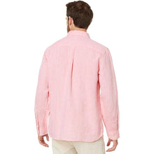 Load image into Gallery viewer, Vineyard Vines Linen Embroidered Long Sleeve Button Up Shirt Pink XXL