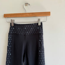 Load image into Gallery viewer, Roller Rabbit Sporty Hearts Vega High Rise Activewear Leggings Black XS NWT