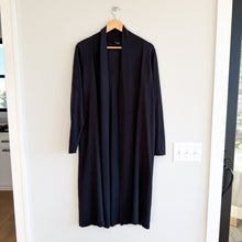 Load image into Gallery viewer, Eileen Fisher 100% Wol Open Duster Cardigan Black M