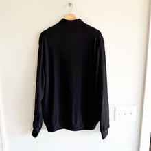 Load image into Gallery viewer, Fairway & Green Baruffa Merino Long Sleeve 1/4 Zip Windsweater Black XXL
