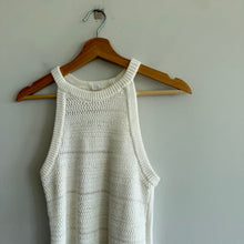 Load image into Gallery viewer, Gap Crochet Halter Neck Open-Knit Tank Top White XS