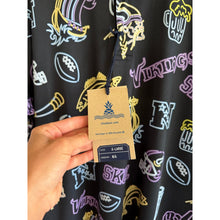 Load image into Gallery viewer, Chubbies The Neon Minnesota Vikings Performance Polo Shirt Black XL NWT