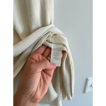 Load image into Gallery viewer, Rag & Bone Sleeveless V-Neck High Low Hem Raw Edge Tank Top Cream L