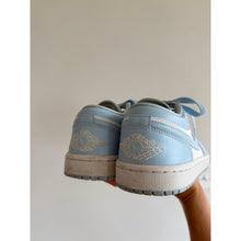 Load image into Gallery viewer, Jordan Air Jordan 1 Low Top Calf Leather Sneakers Blue White 6