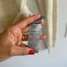 Load image into Gallery viewer, Zadig & Voltaire Elya Strass Embellished Cashmere Pullover Sweater Cream L NWT