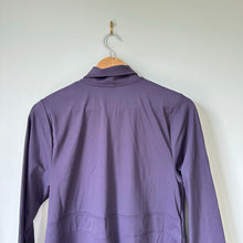Load image into Gallery viewer, Any Age Activewear Zip Up Mock Neck Hip Length Outdoor Basic Jacket Purple XL