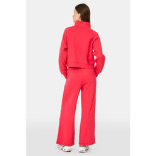 Load image into Gallery viewer, Roller Rabbit Hearts Embroidered Wide Leg Turner Pants Cherry Red XL NWT