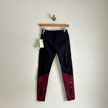 Load image into Gallery viewer, Zella Gossip Ankle Zip Mesh Hem Leggings Black S