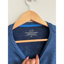 Load image into Gallery viewer, Vineyard Vines Performance Whale Outline Long Sleeve T-Shirt Blue XL