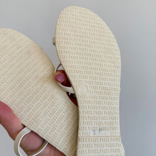 Load image into Gallery viewer, TKEES Gemma Leather Two-Strap Slip On Flip Flop Flat Sandals White 9
