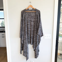 Load image into Gallery viewer, Maruca Novelo Waterfall Open-Front Draped Cardigan Heathered Grey
