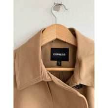 Load image into Gallery viewer, Express Double-Breasted Belted Outdoor Casual Trench Coat Brown M NWT