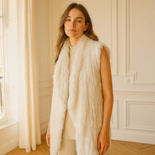 Load image into Gallery viewer, Diane Von Furstenberg Denver Rabbit Fur Cashmere Blend Sweater Vest M