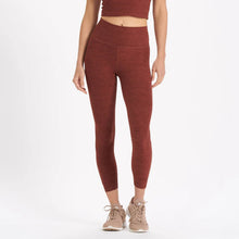 Load image into Gallery viewer, Vuori Elavation Pull On High Rise Cropped Activewear Leggings Red XS