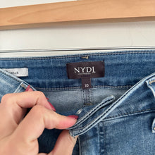 Load image into Gallery viewer, NYDJ Alina Ankle High Rise Denim Skinny Leg Jeans Blue 10