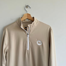 Load image into Gallery viewer, Waggle 1/2 Zip Mock Neck Long Sleeve Pullover Sweatshirt Cream S
