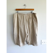 Load image into Gallery viewer, La Bottega di Brunella Linen Drawcord Waist Cargo Shorts Cream XL