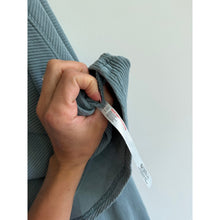 Load image into Gallery viewer, FP Movement So Fly Henley Long Sleeve Cropped Sweatshirt Blue L