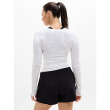 Load image into Gallery viewer, Athleta Momentum Seamless Long Sleeve Crew Neck Activewear Top White L NWT