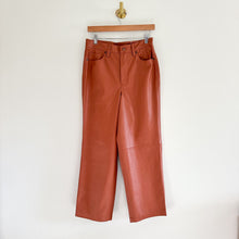 Load image into Gallery viewer, Blank NYC The Baxter Ribcage Straight Leg Faux Leather Cropped Pants Brown 29