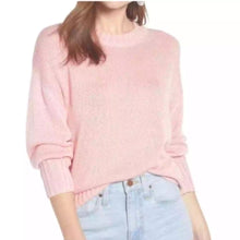 Load image into Gallery viewer, Something Navy Crew Neck Knit Pullover Sweater Pink M