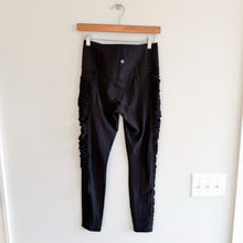Load image into Gallery viewer, Athleta Salutation Stash Ruched Mesh High Tight Leggings Black M