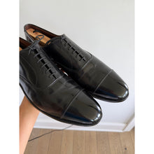 Load image into Gallery viewer, Allen Edmonds Park Avenue Cap Toe Lace Up Oxford Shoes Black 14