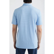 Load image into Gallery viewer, Fairway & Greene Mini Striped Short Sleeve Casual Baltic Polo Shirt Blue XL