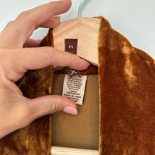 Load image into Gallery viewer, XCVI Velvet Open Pocket Cardigan Sweater in Copper M