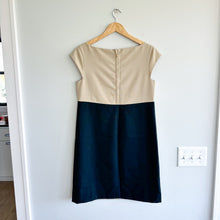 Load image into Gallery viewer, Kate Spade Maya Wool Colorblock Mini Shift Dress Cream/Black 6