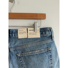 Load image into Gallery viewer, Agolde Parker Long Loose Fit Vintage Denim High Rise Short Occurence Blue 30 NWT