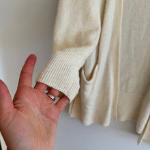 Load image into Gallery viewer, Madewell Cozy Walker Merino Wool Cardigan Sweater Cream XS