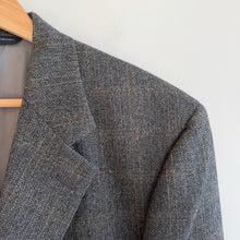 Load image into Gallery viewer, Brooks Brothers Wool Herringbone Single-Breasted Blazer Suit Jacket Gray 43