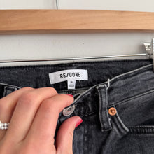 Load image into Gallery viewer, RE/DONE 70s High Rise Stove Pipe Denim Straight Leg Jeans Black 26