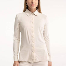 Load image into Gallery viewer, Studio Anneloes Blouse Poppy Kit Long Sleeve Button Up Shirt White S