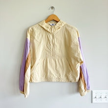 Load image into Gallery viewer, Joy Lab Pullover Hooded 1/2 Zip Cropped Windbreaker Jacket Yellow S