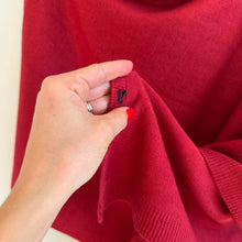Load image into Gallery viewer, Kerisma Eden II Wool Blend Poncho in Berry Red OS