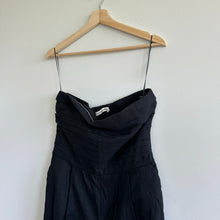 Load image into Gallery viewer, Abercrombie & Fitch Pleated Strapless Jumpsuit Black L NWT