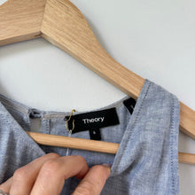 Load image into Gallery viewer, Theory Adlerdale Linen Blend Sleeveless Mini Dress in Tierra Wash 6