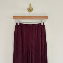 Load image into Gallery viewer, N:Philanthropy Revolve Reign Ribbed Pull On High Rise Pants Space Cherry XS
