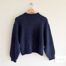 Load image into Gallery viewer, American Vintage Vitow Jumper Pullover Crew Knit Sweater Navy Blue M