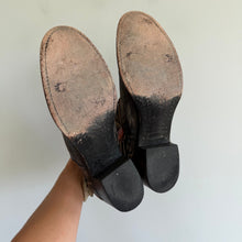Load image into Gallery viewer, Freebird by Steven Slay Distressed Leather Harness Ankle Boots Brown 10
