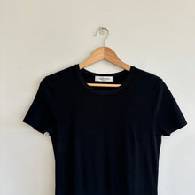 Load image into Gallery viewer, Valentino Flared Stretch Lace Trim Short Sleeve Dress Black 8