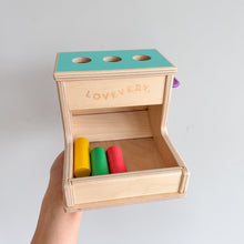 Load image into Gallery viewer, Lovevery Playkit 11-12 Months Wooden Peg Drop Montessori Toy