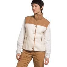 Load image into Gallery viewer, The North Face Cragmont Fleece Colorblock High Neck Vest White/Tan M