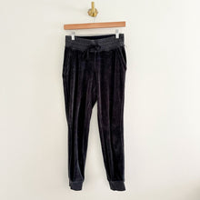 Load image into Gallery viewer, Lululemon Warm Down Jogger *Velour in Heathered Black 4