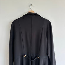 Load image into Gallery viewer, Frank Lyman Asymmetrical Zip Up Draped Collared Jacket Black 18