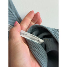 Load image into Gallery viewer, FP Movement So Fly Henley Long Sleeve Cropped Sweatshirt Blue L