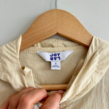 Load image into Gallery viewer, Joy Lab Pullover Hooded 1/2 Zip Cropped Windbreaker Jacket Yellow S