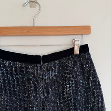 Load image into Gallery viewer, Free People Wild Chill Mesh Sequin Sparkling Mini Skirt Navy 2